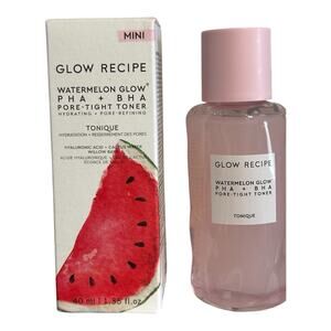 GLOW RECIPE WATERMELON GLOW PHA + BHA TONER - MINI SIZE 1.35oz - NEW IN BOX